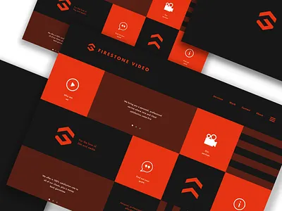Firestone Video website concept app brand identity branding clean design graphic design icon identity illustrator minimal ui ui ux ux web webdesign website website design website design and development website designer website mockup