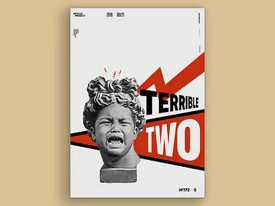 Terrible Two Poster #172 challenge conception creation creativity design challenge design experiment digital art fun graphic design graphic designer inspiration photo montage photoshop poster poster art poster creation poster design process russian constructivism speed art