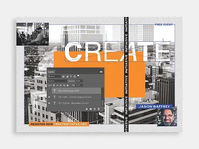 Create Initiative Gathering create design okc photoshop poster promo tulsa
