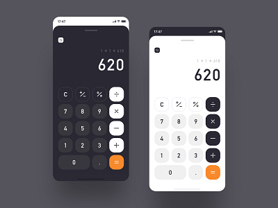 Calculator App adobexd app design calculator daily ui mobile ui photoshop uidesign
