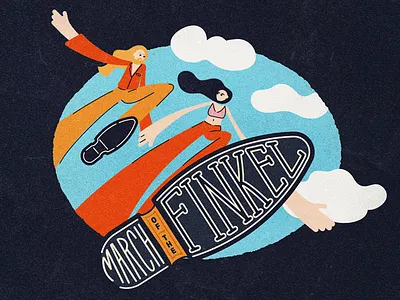 March of the Finkel ant band clouds foot march music people perspective poster sky tour walking