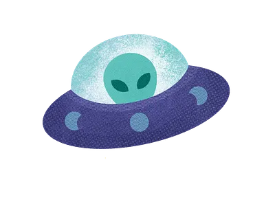 UFO alien branding icon illustration ufo