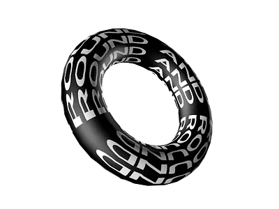 Round0000 cinema4d design typography
