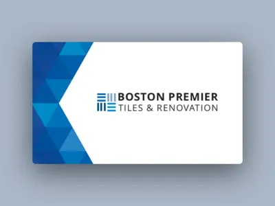 Business Card Design for Boston Premier Tiles business card business card design business cards design graphic design ui designer