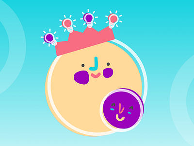 The story of a mash-up. characterdesign characters couple crown duo friends friendship geometry ideas illustration pair smile vector