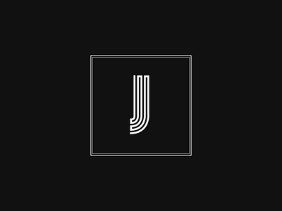 Letter J Monochrome