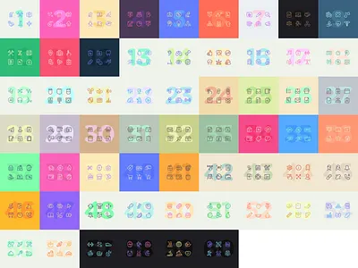 Icons! icon icon set icons illustration line ui vector