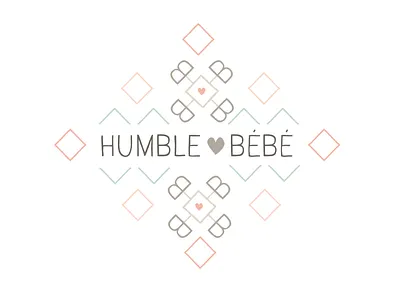 Humble Bebe baby bebe branding emblem geometric logo pattern soft