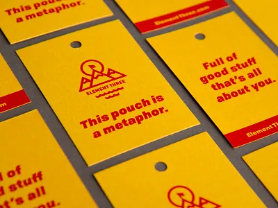 E3 hangtags from Topo pouch giveaway adventure badge badge design design element three hangtags logo outdoor