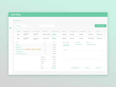 Dashboard WIP adobe xd dashboard data row order side nav table ui