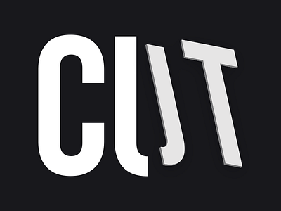 Cut experiment type typedesign typography