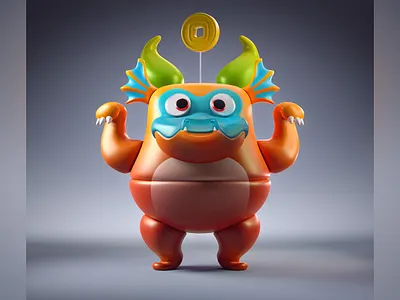 ba•doom | modular monsters 3d character design illustration monster