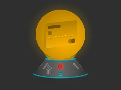 The Future of Retail credit card crystal ball future illustration podcast scifi technology