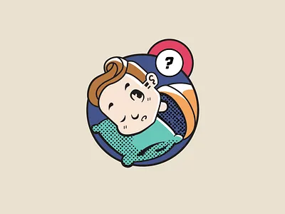 Are you asleep? band merch cartoon illustration sleep sleeping bag sticker stickerdesign