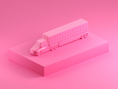 Truck it. 3d 3d model 3d models c4d cgi cinema4d focus lab illustration octane render studio truck