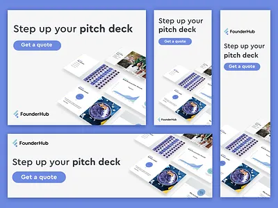 Retargeting Campaign for Founderhub Design Services ads design digital design founderhub marketingstrategy pitchdeck web banners
