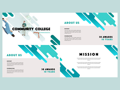 College presentation keynote design college community composition digital 2d graphic design keynote presentation keynote template simple design ui vector