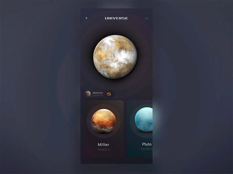 Universe default ui star