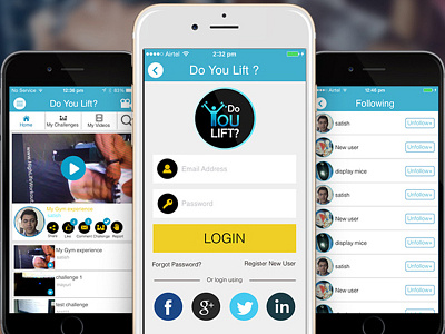 Do You Lift - Mobile App Design app app design ecommerce app mobile