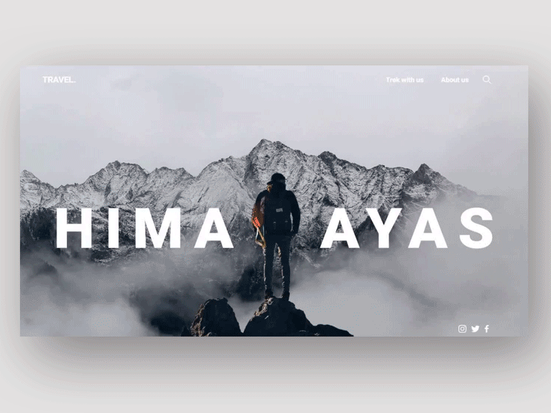 Web UI Parallax Animation adobexd animation design flat landing page minimal parallax scrolling parallax website travel travel website trekking ui uidesign uidesigner ux web website website design webui webuiuxdesign