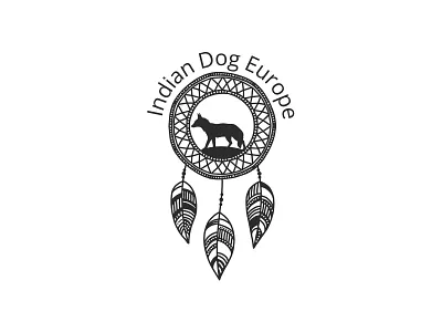 Indian Dog Europe- None Profit Organization Logo brand branding character clean design dog logo flat identity illustration illustrator logo logodesign minimal minimalist modern logo nonprofit organization vector versatile web