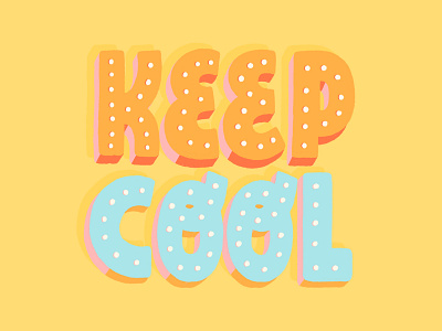 Keep Cool brush type calligraphy design gif giphy hand drawn hand lettered hand lettering illustration instagram keep cool letter lettering sticker stickers type typography