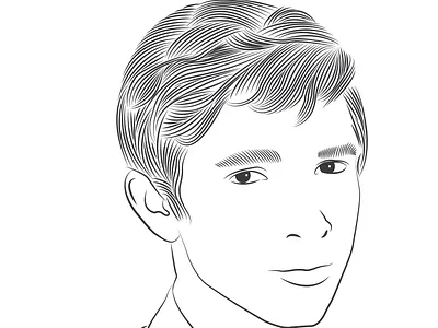 line art portrait design illustration portrait vector