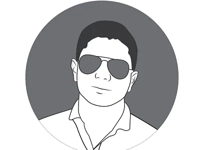B/W Avatar avatar design illustration portrait vector