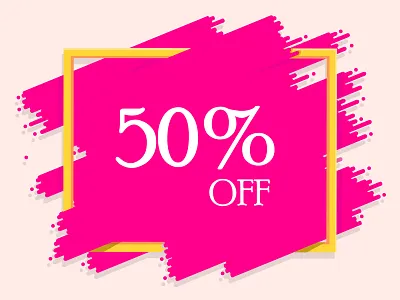 Discount Banner advertise app banner design brand branding design flat icon illustration lettering logo minimal typography ui ux vector web