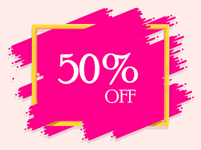 Discount Banner advertise app banner design brand branding design flat icon illustration lettering logo minimal typography ui ux vector web