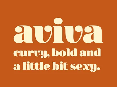 WIP aviva font custom logo design font font design glyphs lettering logo type design typeface typography vector wordmark