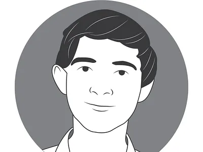 B/W Avatar avatar black and white bw design illustration portrait vector