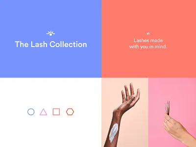 The Lash Collection #2 beauty brand branding color design eyelash female feminine icon illustration lashes line lineart monoline palette quote simple type typography woman