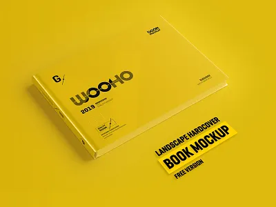 Free Horizontal Hardcover Book Mockup book book mockup design freebie freebies mockup mockup psd