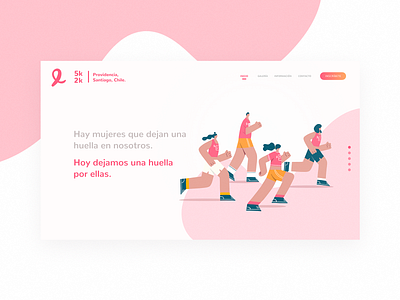 Website Corridaxlavida design event gradient graphic design landing landing page pink running sport ui web website