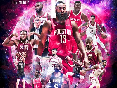 The Revengers austin rivers avengers basketball capela chris paul clint capela graphic design houston rockets james harden kenneth faried nba nba playoffs nba poster photo manipulation photoshop revengers rockets sports sports design