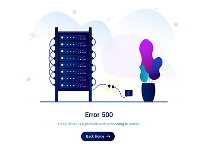 Server 500 Error Illustration adobe illustrator error error 500 illustration illustrator server server error servers ui