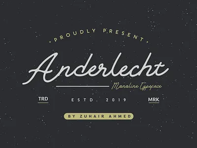 Anderlecht Monoline Typeface abc anderlecht calligraphy character font latin letter lettering line monogram monoline otf script set ttf type typeface typhography woff wordmark