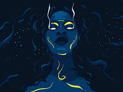 Goddess design digital art graphic design illustration vector visual design