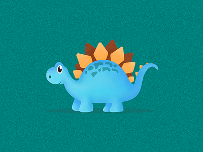 Stegosaurus adorable character cute design dino dinosaur herbivorous horns illustration jurassic jurassic world jurassicpark jurassicworld minimalism minimalist simple spikes stegosaurus vector