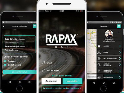 Rapax Car e-commerce app design app app design design ecommerce app mobile