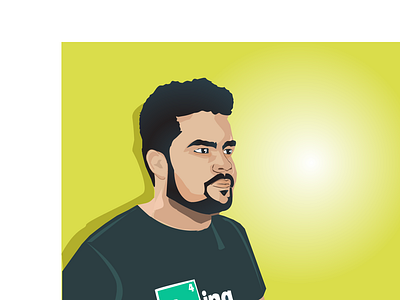 Digital Portrait design illustration vector
