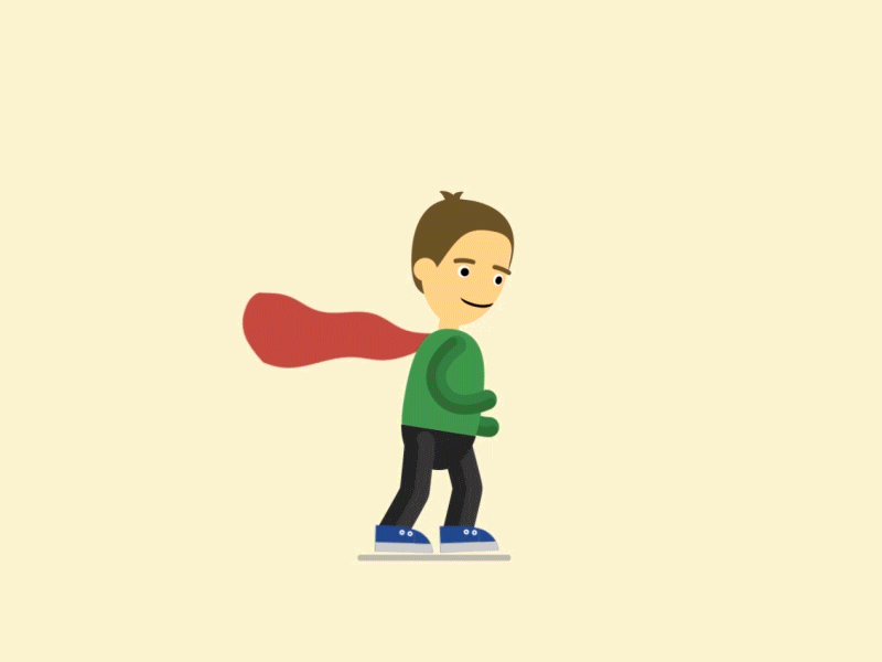 Skip walk cycle after effects aftereffects character animation character design character rigging rubberhose2 walk cycle