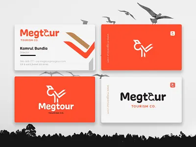 Megpie Bird Logo abstact bird bird logo branding logo logo design
