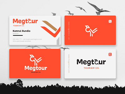 Megpie Bird Logo abstact bird bird logo branding logo logo design