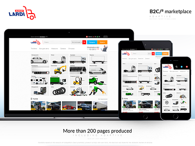 market.lardi-trans.com app b2b branding business analysis clean design flat identity illustration lettering logo minimal research typography ui ux ux design vector web website