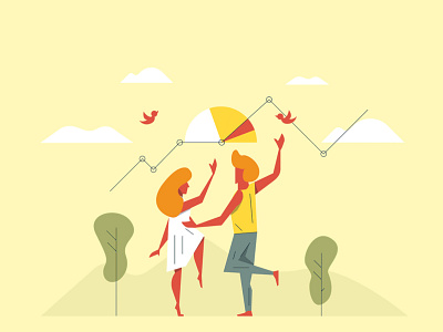 Business vol.5 economy flat man people vector woman