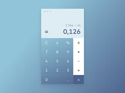 Daily UI 004 — Calculator 004 calculator daily dailyui dailyuichallenge ui