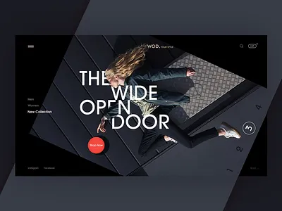 WOD/ui branding cloth fashion girl logo psd typography ui user interface ux