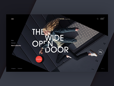 WOD/ui branding cloth fashion girl logo psd typography ui user interface ux